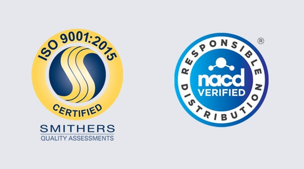 ISO 9000:2015 and NACD logos
